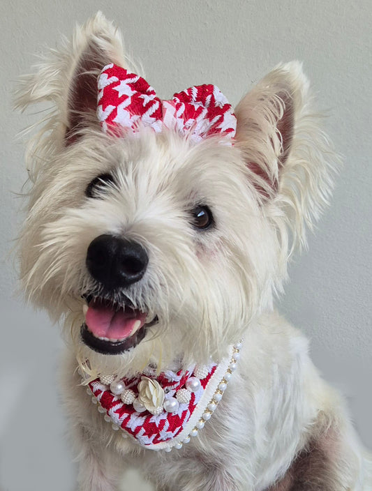 Tweed Bib and Bow